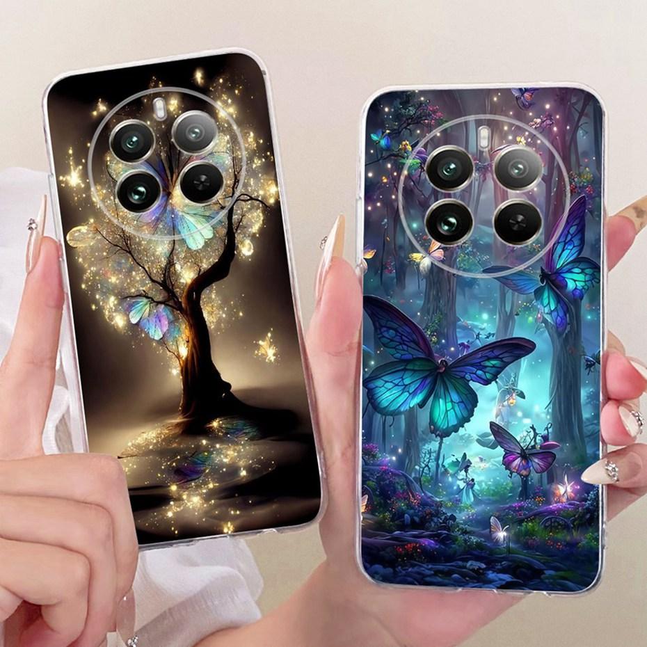 Милый Чехол с Принтом для Realme 12 Pro+ / 12 Pro Мягкий Силиконовый TPU Чехлы для Realme 12Pro Plus 5G Чехлы-Бамперы