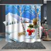 Печатная рождественская серия Главная Водонепроницаемая занавеска для душа Полиэстеровая занавеска для душа