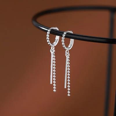 Корейские серьги-капли из серебра 925 пробы с кисточками для предотвращения аллергии, сексуальные украшения для женщин, трендовые подарки 2023 года