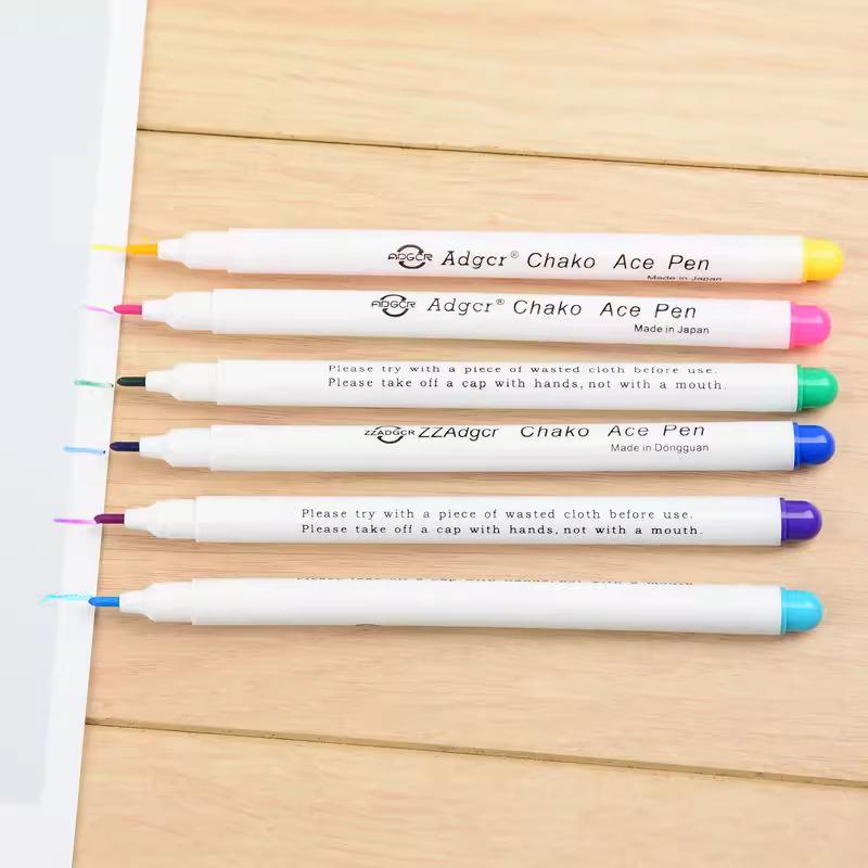 Water-Soluble Fabric Marker for Sewing, Color Removal, Fading, Cross-Stitch, and Water-Washable Disappearance.