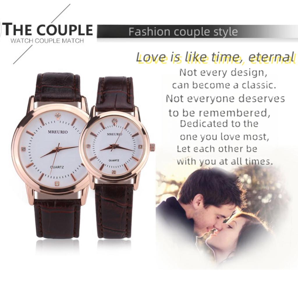 Mens Watch Luxurious Casual Quartz Leather Classic Round Dial Business Watch Suitable Gift for Your Partner
