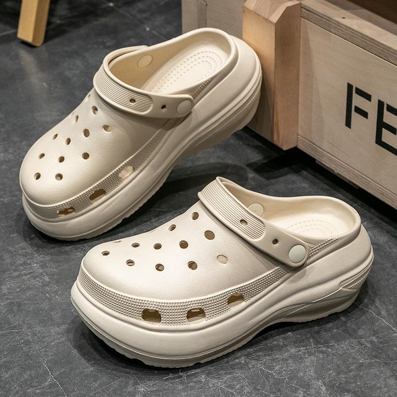 Hollow Out Chunky Platform Sandals Women Summer Thick Sole Eva Clogs Garden Shoes Woman Comfort Non Slip Beach Sandals