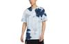 Nike T Shirts Men's Slate Blue Crew Neck Moderate Straight Fit DD2721-104