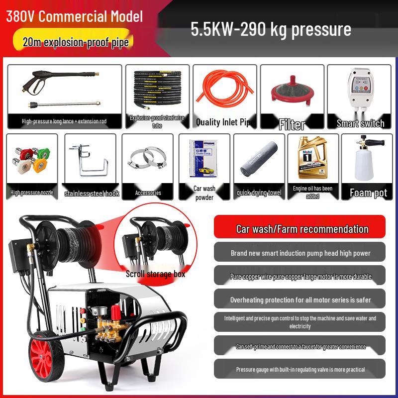 Black Cat Duke Commercial High-Pressure Washer CN plug (adapter included)