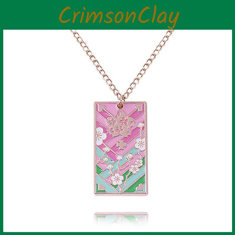 Клинок, рассекающий демонов Kimetsu No Yaiba Кулон Гию Томиока на цепочке с листьями Для фанатов и коллекционеров