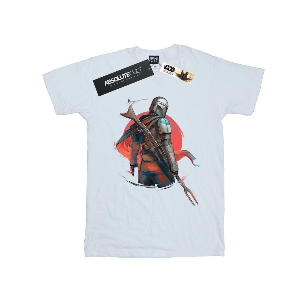 Star Wars Womens/Ladies The Mandalorian Blaster Rifles Cotton Boyfriend T-Shirt