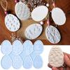 Easter Bunny Egg Shape Silicone Molds for Making Keychain Hanging Pendant Decorations
