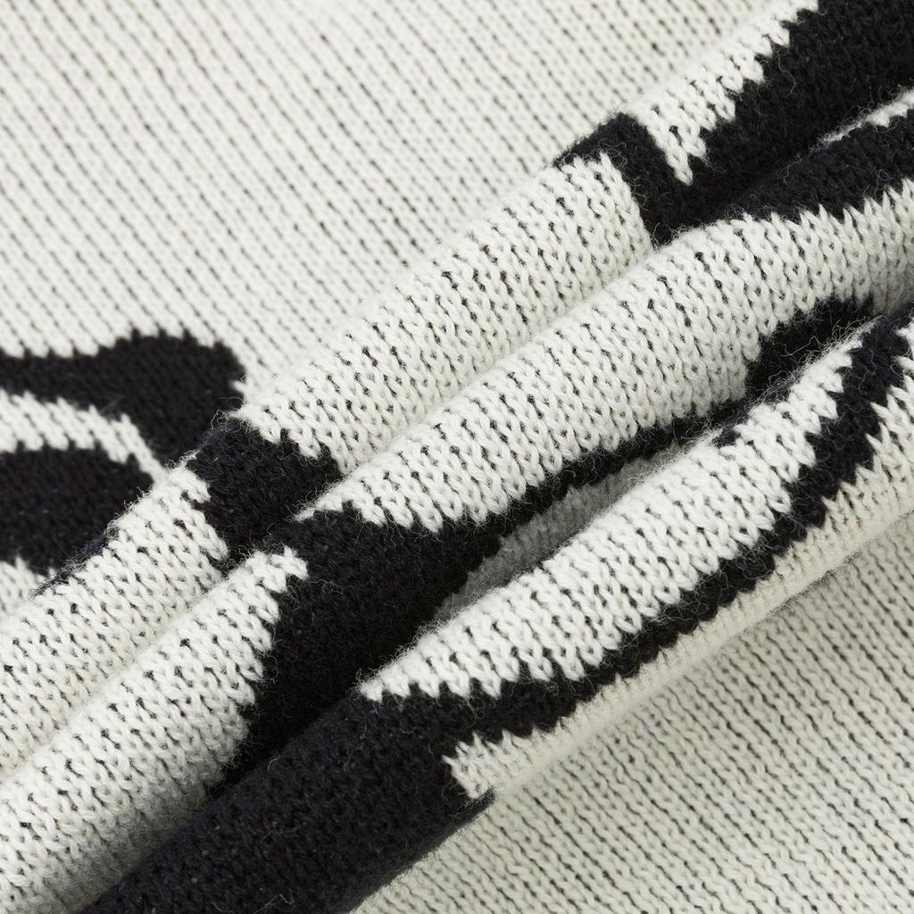 Vans Women's V-Neck Embroidered Knit Cardigan Off White VN000NFBFS8