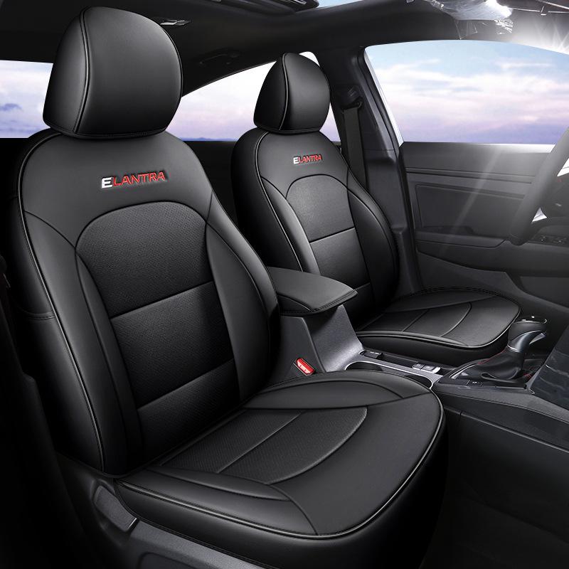 Hyundai Elantra Leather Car Seat Cushion - Perforated, All-Season, 5-Seat Compatible