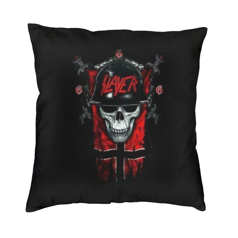 Modern Heavy Metal Rock Band Slayers Cushion Cover Velvet Pillow Case Living Room Decoration Pillowcase