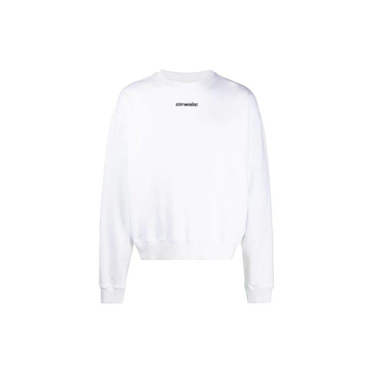 OFF WHITE Свободный крой Стрелки-маркеры Свитшот с круглым вырезом OMBA035E20FLE0020145