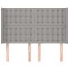 VidaXL Headboard with Ears Light Grey 147x16x118-128 Cm Fabric3120012