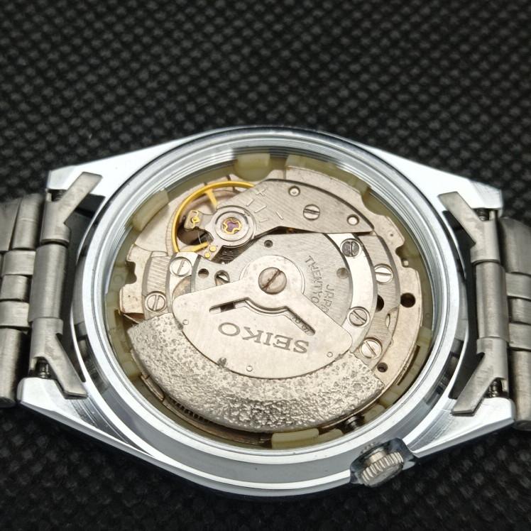 ВОССТАНОВЛЕННЫЕ ВИНТАЖНЫЕ SEIKO 5 АВТОМАТИЧЕСКИЕ 6319A ЯПОНИЯ МУЖСКИЕ D/D БЕЛЫЕ ЧАСЫ a318651-9