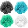 Губка для душа — Яркая губка для ванны — Губка для мытья душа — Шарик для душа [Выбор цвета может быть разным!] (04 шт.)