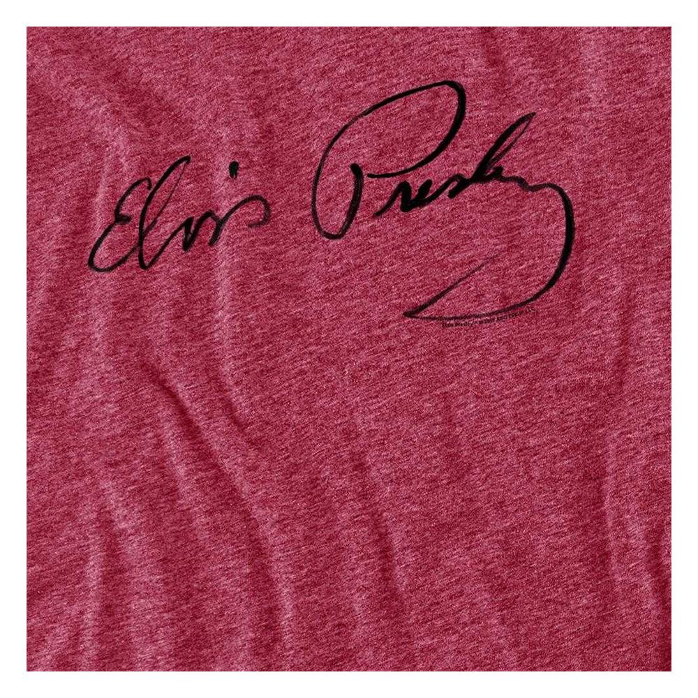 Elvis Presley Unisex Adult Signature Sketch T-Shirt