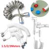 Style Anti-wrap Flexible Toilet Bidet Spring Shower Hose Water Plumbing Bath Sprayer Connect Pipe