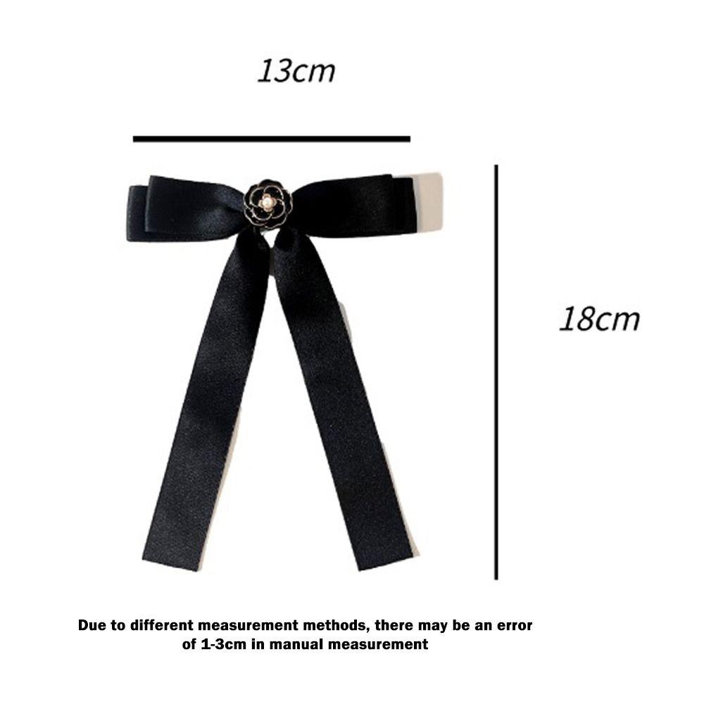 Rhinestone Shirt Brooch Simple Collar Texture Bowknot Accessories Bow Tie School Student