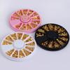 1 Wheel Mixed 12 Shapes 3D Nail Studs Art Decors DIY Decoration Manicure Tools