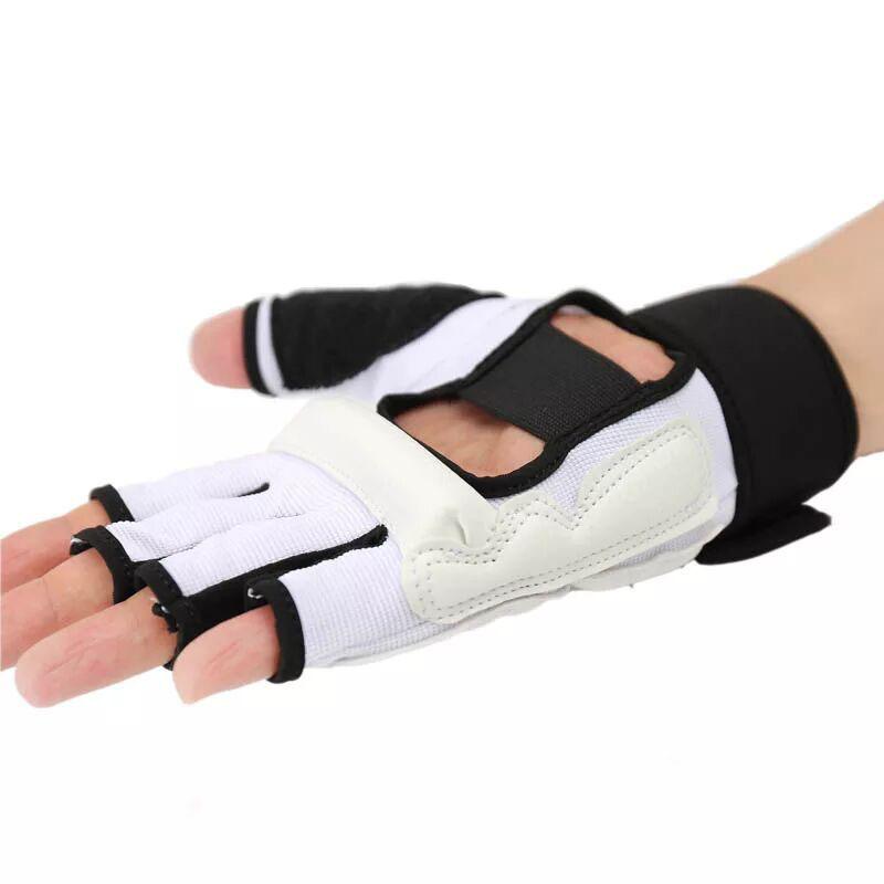 Перчатки для тхэквондо, перчатки для взрослых и детей, боксерские перчатки с половиной пальца, защитное снаряжение для тренировок, защитное снаряжение для ног