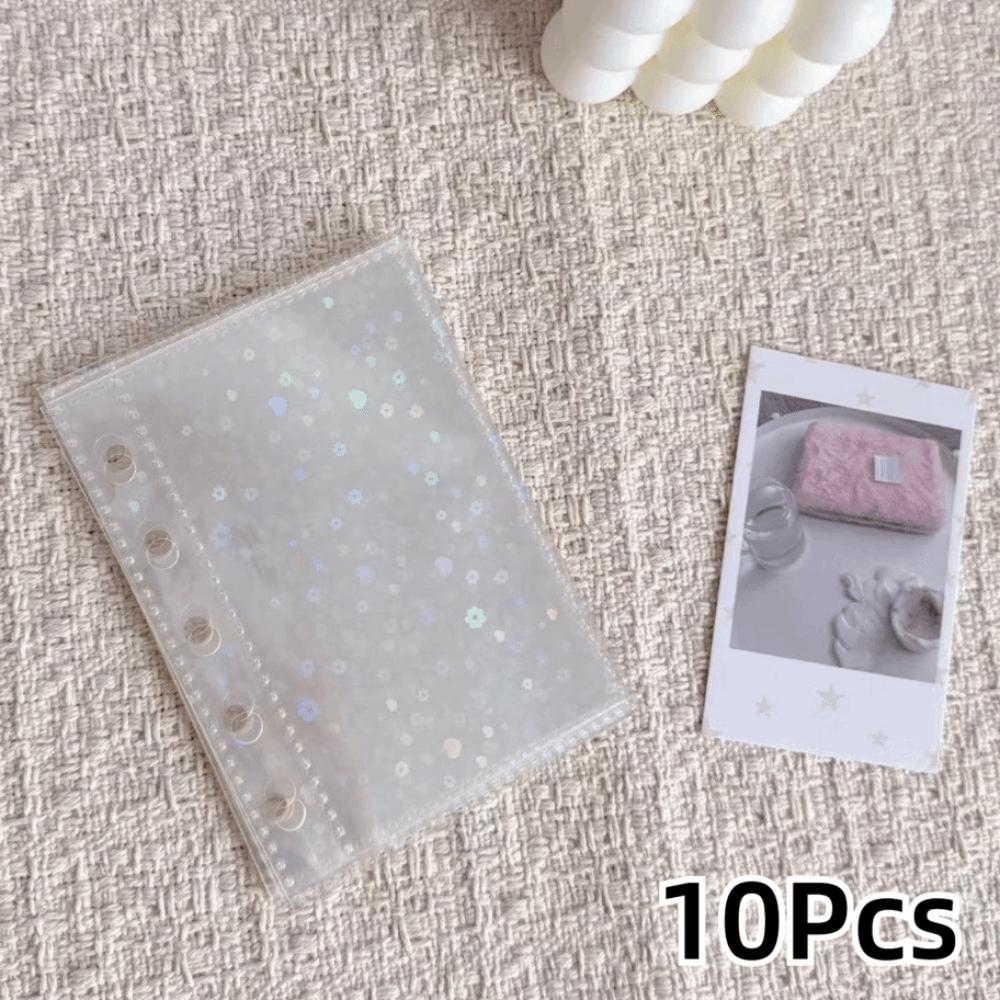 Многочисленные карманы Прозрачные листы Папка для DIY Альбом для фотографий Сменные страницы 4 отверстия 4 кольца Карта Марка Штамп Штамп для вырезания Хранение ювелирных изделий
