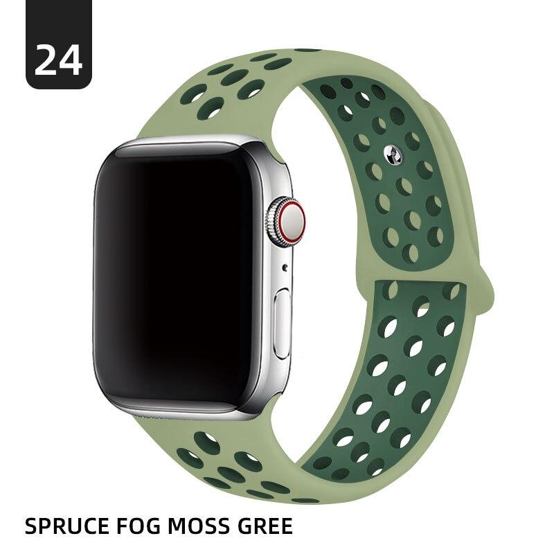 Силиконовый ремешок для Apple Watch, ремешок 40 мм, 38 мм, 42 мм, 44 мм, резиновый ремешок для часов, браслет для умных часов iWatch series 3, 4, 5, 6, 7 se, ремешок