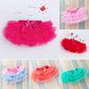 Сетчатая юбка-пачка для маленьких девочек, короткая юбка принцессы с бантом
