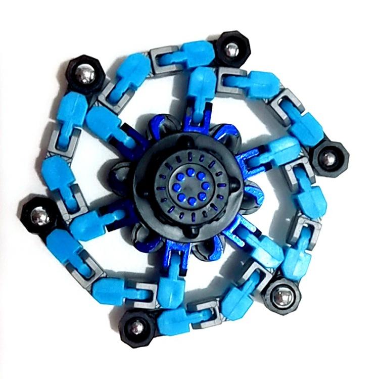 Деформируемый механический гироскоп в штучной упаковке, вращающийся гироскоп для пальцев, развивающий интеллект, робот-гироскоп с кончиками пальцев, игрушка для снижения давления