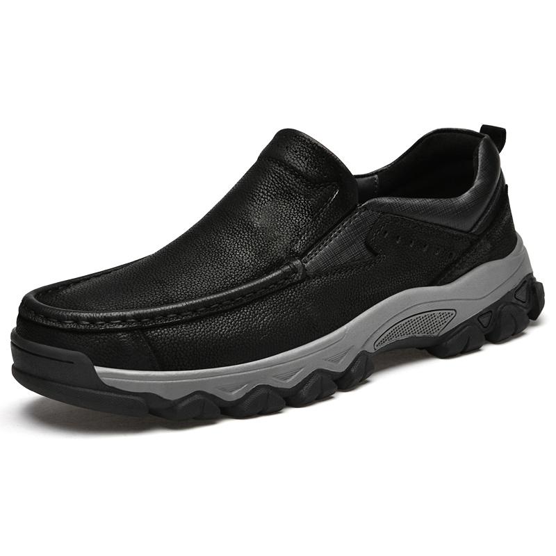 Лидер продаж мужская кожаная походная обувь Европа Америка износостойкая подошва рабочая обувь мужская высококачественная повседневная обувь