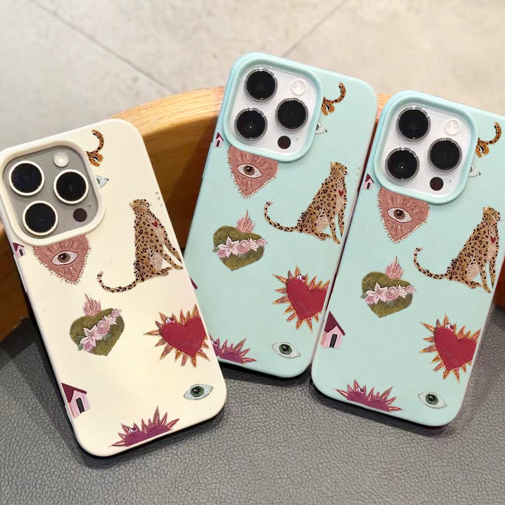 Skin-feel Phone Case for iPhone 11 13 16 Pro Max iPhone XR XS Max 14 15 Pro Max 12 13 Pro Max 16 Plus 13 Pro 14 Pro Cartoon Painted Macaron Colors