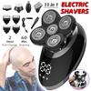 [11-in-1] Multi-functional Electric Shavers Razor for Men Bald Head Nose Hair Beard Trimmer LED Display Hair Clippers Facial Cleansing Brush