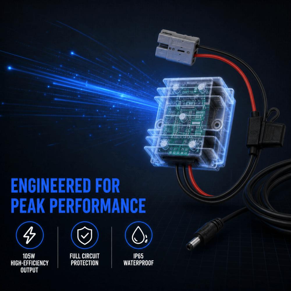 Anderson Plug DC Boost Converter Waterproof Power Converter Power Adapter for Starlink Mini Truck