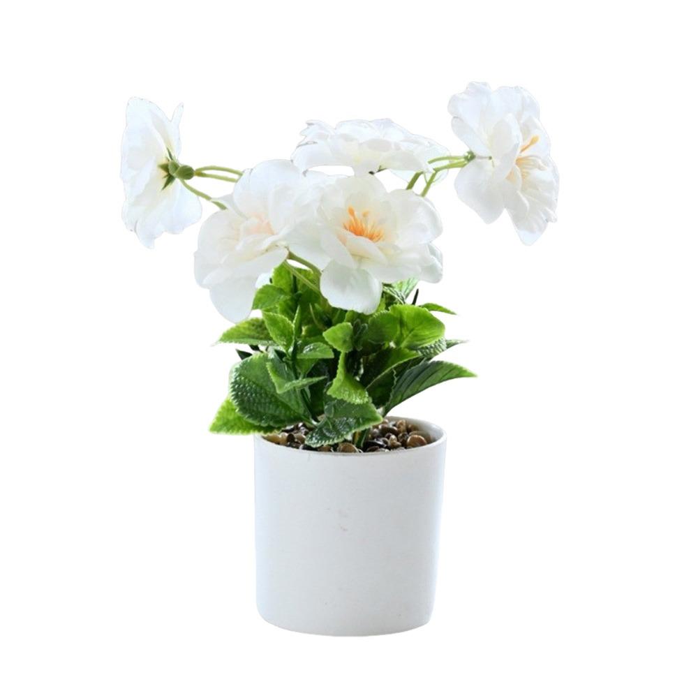 Sunflower Plant Simulation Bonsai Placement Fake Plant Flowerpotted Artificial Flower Party Decor