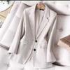 Women's Office Long Sleeve Jacket Slim Fit Blazer Business Plus Size Casual Plaid Jacket