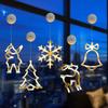 LED Christmas Lights, Suction Cup Lights, Shop Windows, Christmas Atmosphere Decoration, Hanging Lights, Colorful Lights
