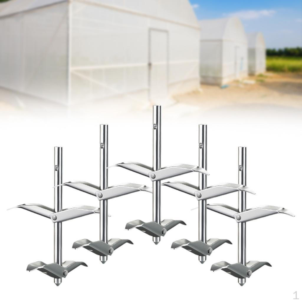 5 грунтовых анкеров для поддержки виноградных шпалер в теплицах и садах