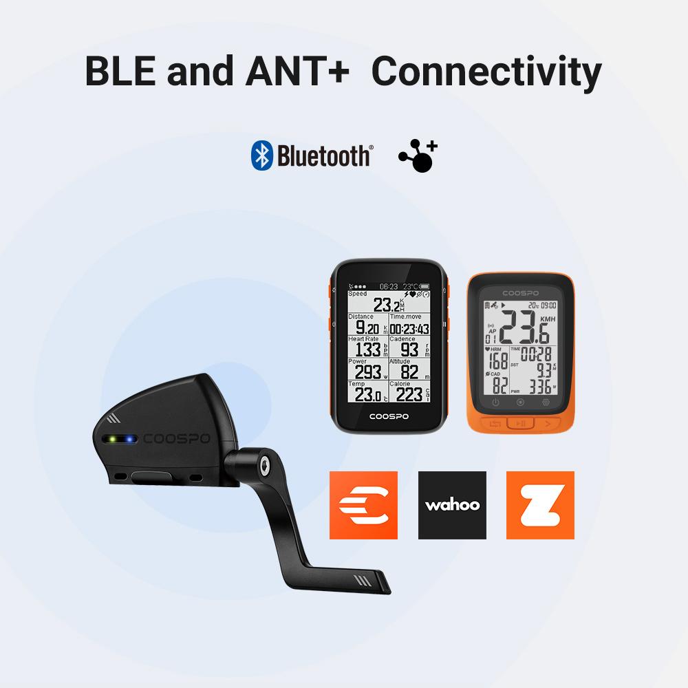 CooSpo New Bicycle Speed And Cadence 5.0 ANT+ Wireless Waterproof For Wahoo Zwif Garmin Etrex 30 Dual Sensor Bluetooth