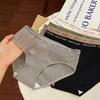 Underwear Women's Summer Half Through Thin Soft Cotton Mid-waist Briefs