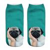 Популярные забавные короткие носки унисекс с 3D принтом собаки, носки, повседневные носки