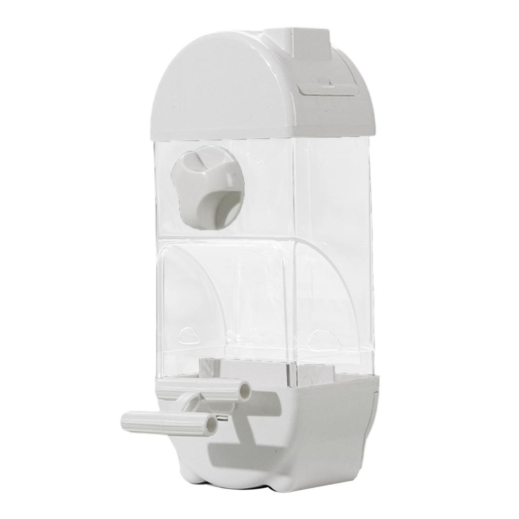 Автоматическая кормушка для птиц Прозрачный дизайн Подвесная клетка для птиц Кормушка Контейнер для еды для попугаев Волнистые попугайчики и кореллы