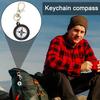 Portable Keychain Compass Outdoor Hiking Survival Compass Compact Handheld Compass with Keyring Camping Tool