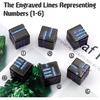 D6 Metal Dice Set, HNCCESG 6 Sided Dice 6 Pieces Solid Metal Game Dice for DND Dungeons and Dragons Role Playing Game RPG Pathfinder Shadowrun