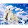 DIY Polar Bear 5D Diamond Painting Full Round Drill Animal Diamond Embroidery Cross Stitch Kits Mosaic Wall Art Home Decor Gift