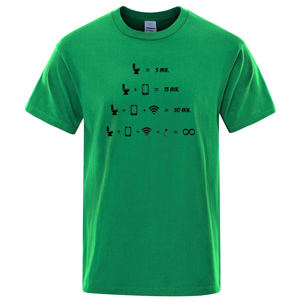 Мужская и женская футболка Harajuku Simple Tshirt Manmath Timing Simple Style Print Short Sleeves Cotton Soft T-shirts