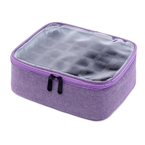 Сумка для хранения лака для ногтей, большая вместимость, застежка-молния, чехол для переноски эфирных масел