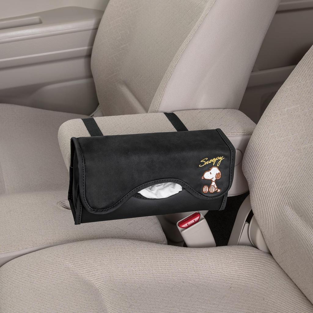 BONFORM Fancy Snoopy Elegance Tissue 250 X 125 X Cover, Size 70mm, Color Black, 7243-05BK