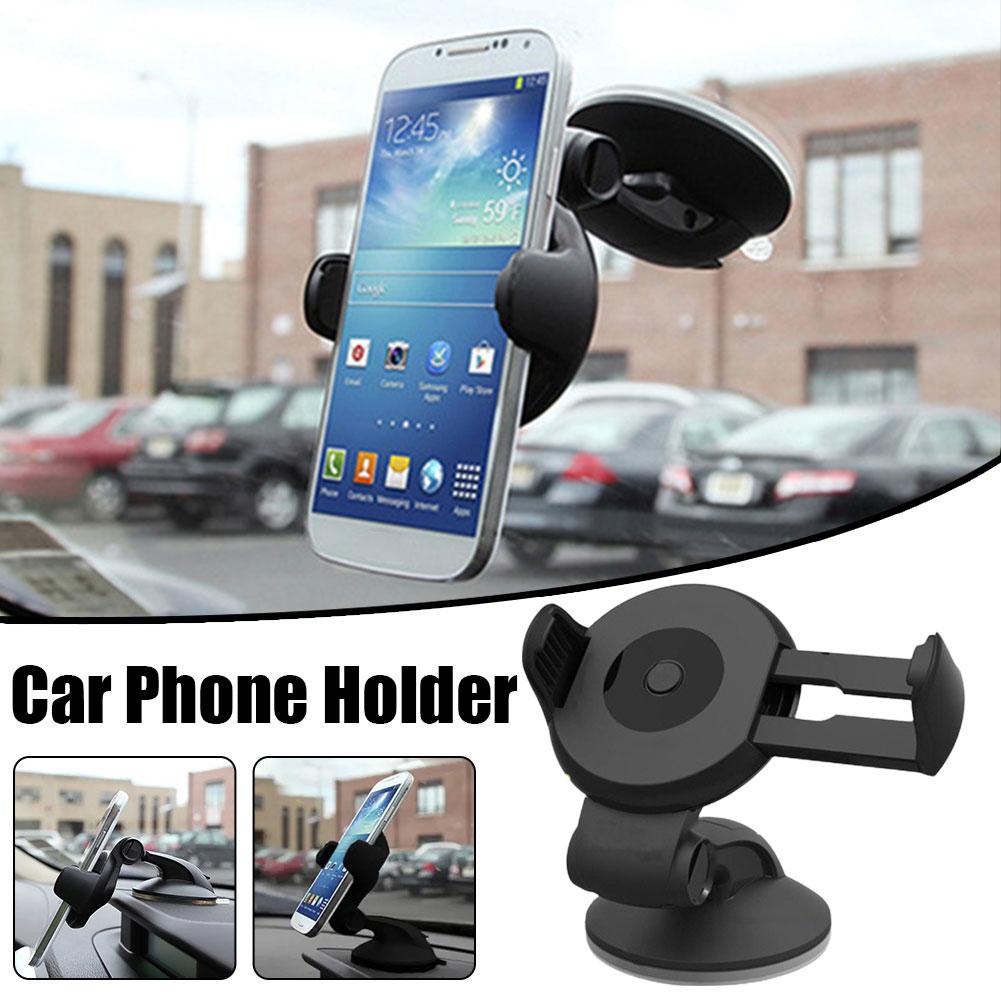 Universal Mobile Car Mount Car Phone Holder Windshield Holder Support Braccket GPS Phone Handsfree Smartphone Stand Rotatio V6F1