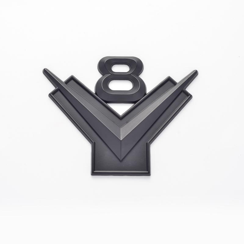 AABHC1 Car Styling Metal V8 Logo Car Fender Emblem Rear Trunk Badge Decor Sticker For Dodge Jeep Ford Chevrolet Lexus Jaguar Chrysler