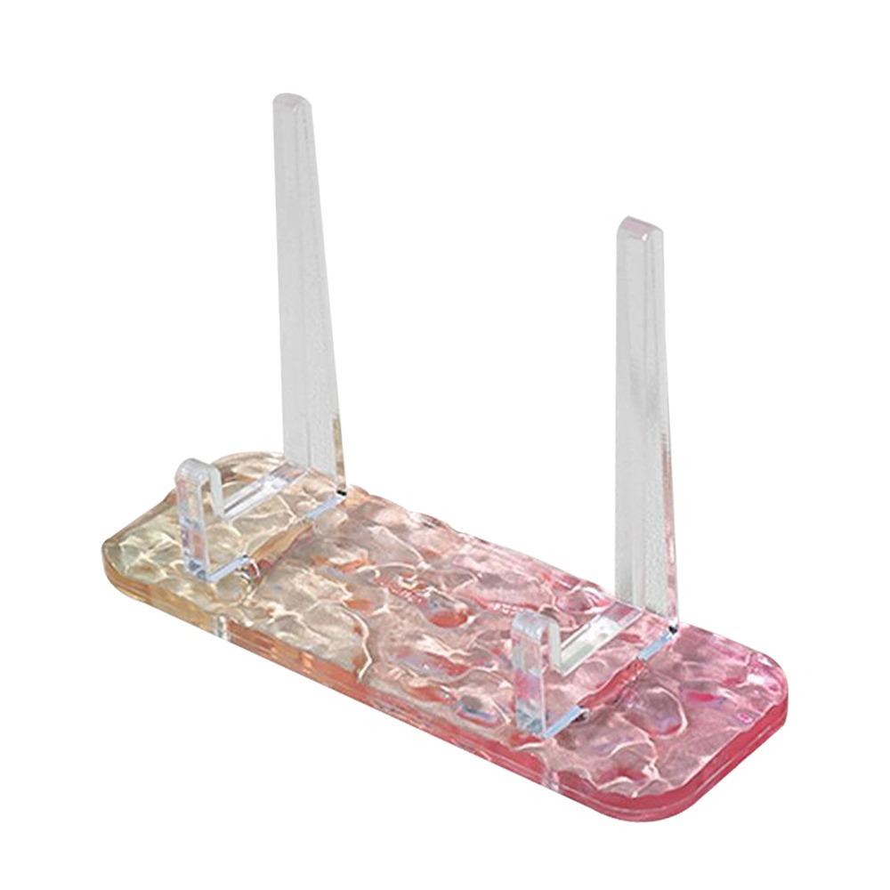 Water Ripple Display Easels Rack Clear Acrylic Plate Holder Stand Durable Picture Frames Holder