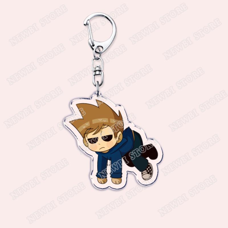 Популярные брелки Eddsworld Торд для аксессуаров Сумки Аниме Комикс Ринго Эддс Мем Брелки Украшения Геймеры Фанаты Друзья Подарки