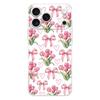 Мягкий прозрачный чехол из ТПУ для iPhone 17 Air 16E 16 11 15 14 Pro MAX 12 13 7 8 Plus SE Пасхальный чехол Мягкий бледный маленький цветок